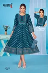 Nithya By Deecee Vatican Printed Flared Kurtis Wholesale Market In Surat
